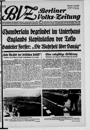 Berliner Volks-Zeitung vom 25.07.1939