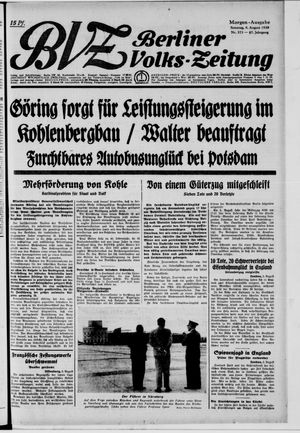 Berliner Volkszeitung vom 06.08.1939