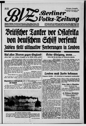 Berliner Volkszeitung vom 18.11.1939