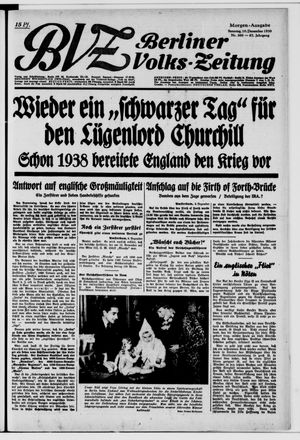 Berliner Volkszeitung vom 10.12.1939