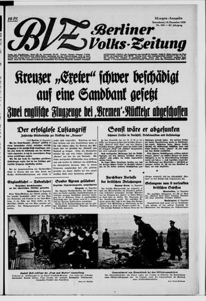 Berliner Volkszeitung vom 16.12.1939