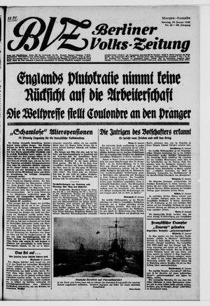 Berliner Volkszeitung vom 28.01.1940