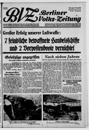 Berliner Volkszeitung vom 30.01.1940
