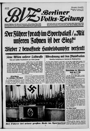 Berliner Volkszeitung vom 31.01.1940