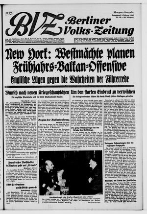 Berliner Volks-Zeitung vom 03.02.1940