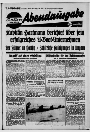 Berliner Volks-Zeitung vom 01.03.1940