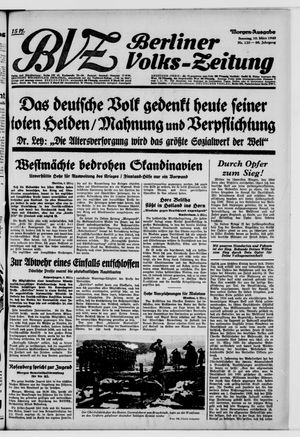 Berliner Volks-Zeitung vom 10.03.1940