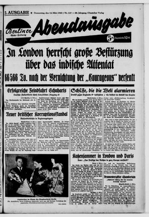 Berliner Volkszeitung vom 14.03.1940