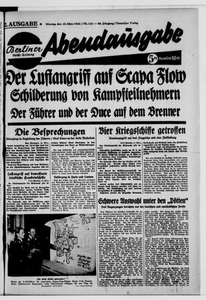 Berliner Volks-Zeitung vom 18.03.1940