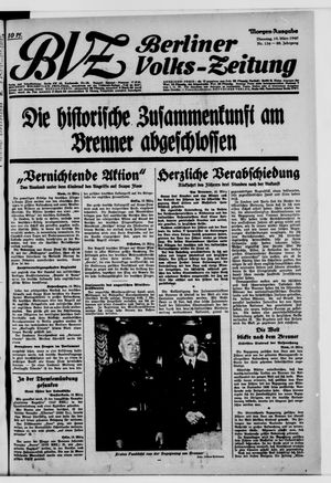 Berliner Volks-Zeitung vom 19.03.1940