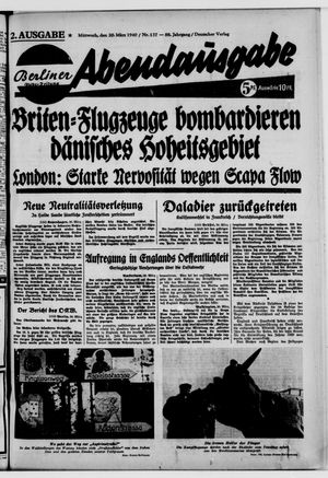 Berliner Volks-Zeitung vom 20.03.1940