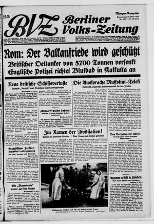 Berliner Volks-Zeitung vom 28.03.1940