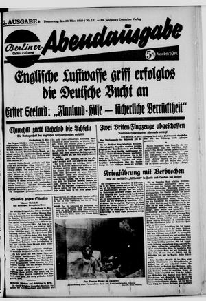 Berliner Volks-Zeitung vom 28.03.1940