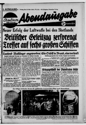 Berliner Volkszeitung vom 29.03.1940