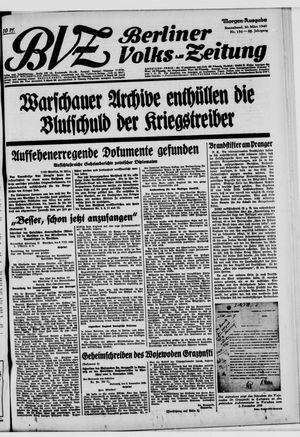 Berliner Volks-Zeitung vom 30.03.1940