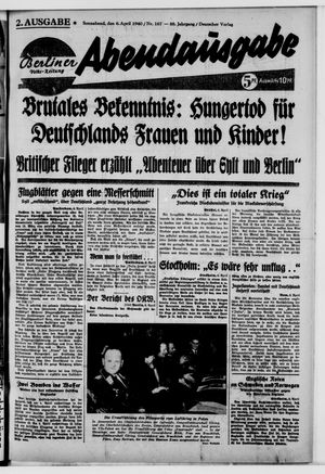 Berliner Volkszeitung vom 06.04.1940