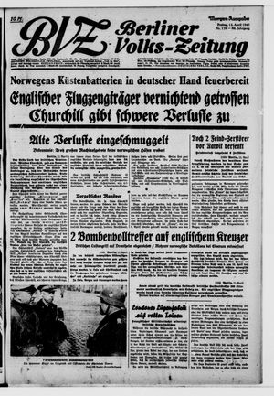 Berliner Volkszeitung vom 12.04.1940