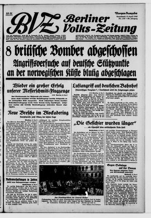 Berliner Volkszeitung vom 13.04.1940