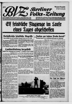 Berliner Volks-Zeitung vom 23.04.1940