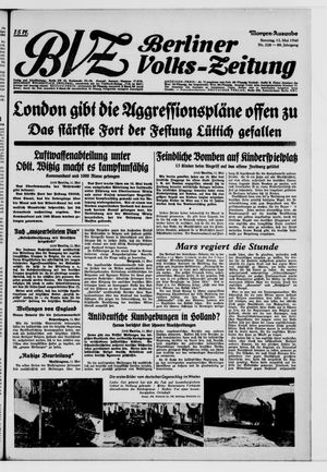 Berliner Volkszeitung vom 12.05.1940