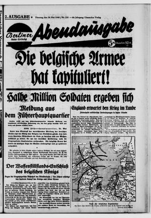 Berliner Volks-Zeitung vom 28.05.1940