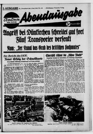 Berliner Volkszeitung vom 01.06.1940