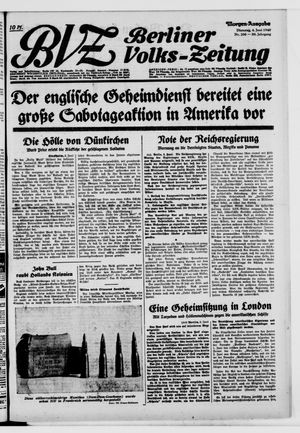 Berliner Volkszeitung vom 04.06.1940