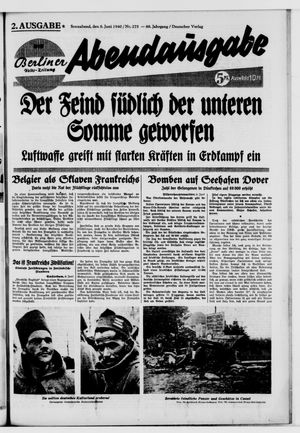 Berliner Volks-Zeitung vom 08.06.1940