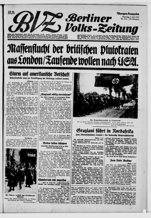 Berliner Volkszeitung on Jul 2, 1940