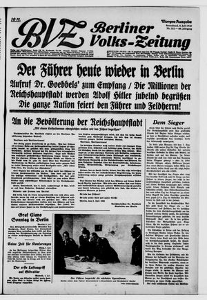 Berliner Volkszeitung vom 06.07.1940