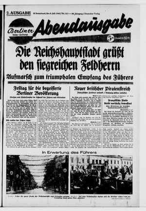Berliner Volkszeitung vom 06.07.1940
