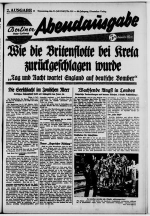 Berliner Volkszeitung vom 11.07.1940