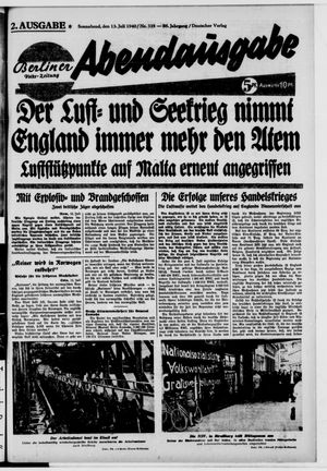 Berliner Volkszeitung vom 13.07.1940