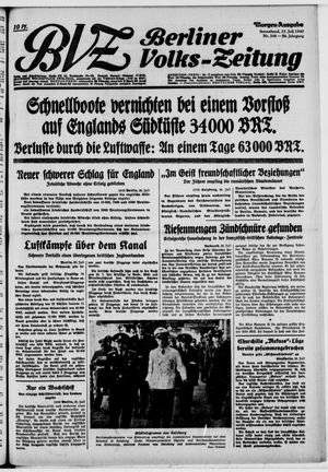 Berliner Volkszeitung vom 27.07.1940