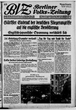Berliner Volks-Zeitung vom 06.08.1940