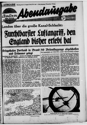Berliner Volkszeitung vom 12.08.1940