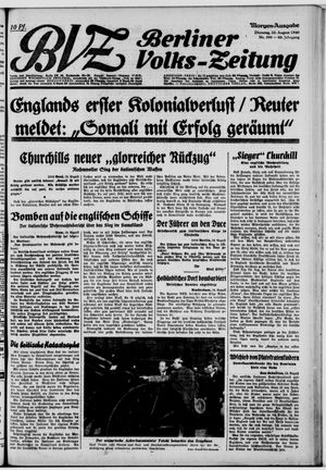 Berliner Volks-Zeitung vom 20.08.1940