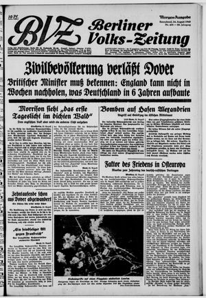 Berliner Volkszeitung vom 24.08.1940