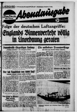Berliner Volks-Zeitung vom 28.08.1940