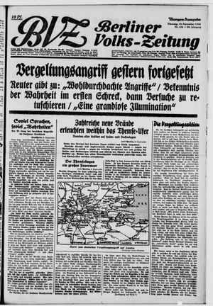 Berliner Volks-Zeitung vom 10.09.1940