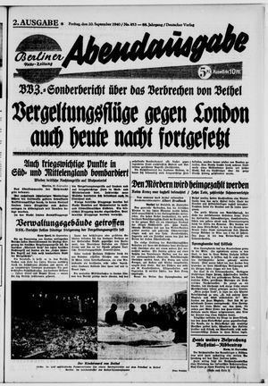 Berliner Volks-Zeitung vom 20.09.1940