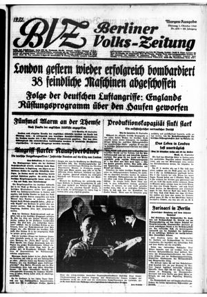 Berliner Volkszeitung vom 01.10.1940