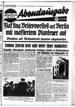 Berliner Volkszeitung vom 01.10.1940