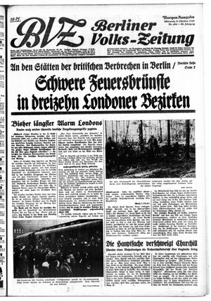 Berliner Volkszeitung vom 09.10.1940
