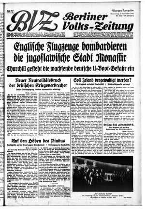 Berliner Volkszeitung vom 07.11.1940