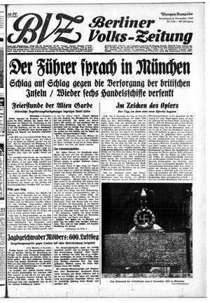 Berliner Volks-Zeitung vom 09.11.1940