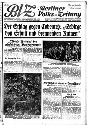Berliner Volkszeitung vom 17.11.1940