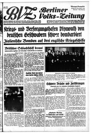 Berliner Volkszeitung vom 29.11.1940