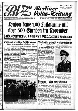 Berliner Volkszeitung vom 05.12.1940