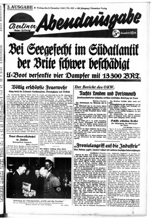 Berliner Volks-Zeitung vom 06.12.1940